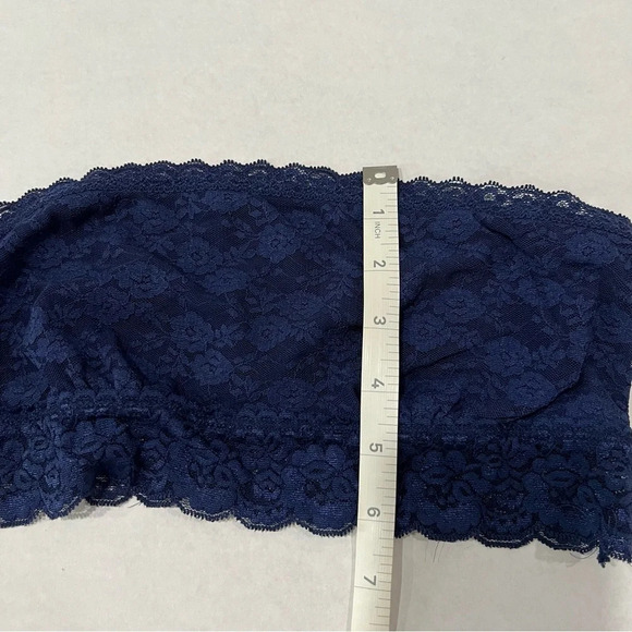 Victoria’s Secret Pink size Medium lace bandeau bralette blue - Picture 4 of 8